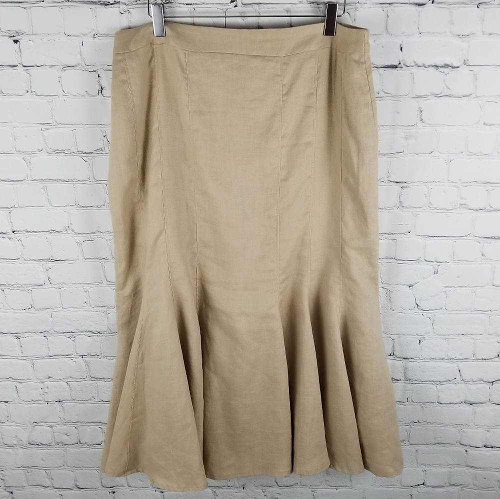 DALIA | 100% linen lined mermaid style skirt